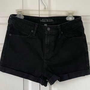 Wild Fable Black Jean Shorts